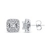 Thumbnail Image 1 of Previously Owned Diamond Earrings 1/2 ct tw Princess-cut 10K White Gold