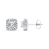 Thumbnail Image 0 of Previously Owned Diamond Earrings 1/4 ct tw Princess-cut 10K White Gold