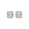 Thumbnail Image 1 of Previously Owned Diamond Earrings 1/4 ct tw Princess-cut 10K White Gold