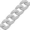 Previously Owned Men's Diamond Bracelet 1 ct tw Sterling Silver 8.5"