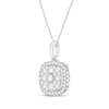 Thumbnail Image 1 of Previously Owned Diamond Necklace 1/2 ct tw Round-Cut 10K White Gold 18"