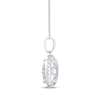 Thumbnail Image 2 of Previously Owned Diamond Necklace 1/2 ct tw Round-Cut 10K White Gold 18"