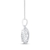 Thumbnail Image 3 of Previously Owned Diamond Necklace 1/2 ct tw Round-Cut 10K White Gold 18"
