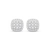Thumbnail Image 2 of Previously Owned Diamond Stud Earrings 1/2 ct tw Round-Cut 10K White Gold