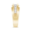 Thumbnail Image 2 of Previously Owned Men's Diamond Wedding Ring 1/2 ct tw Round-cut 10K Yellow Gold