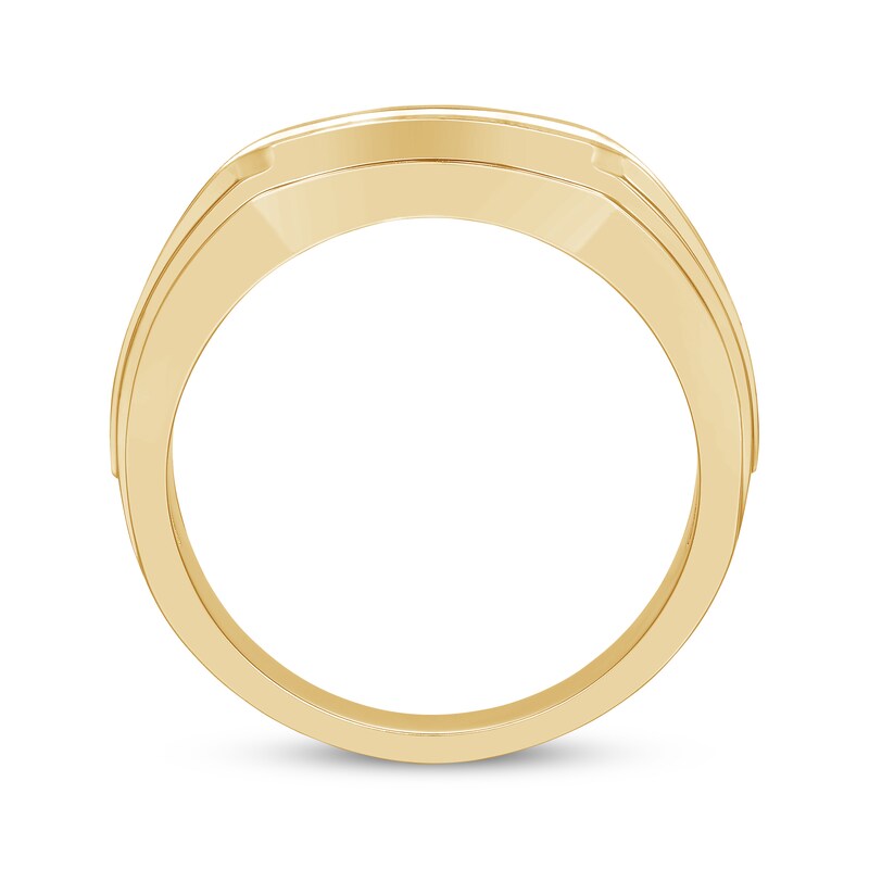Main Image 3 of Previously Owned Men's Diamond Wedding Ring 1/2 ct tw Round-cut 10K Yellow Gold