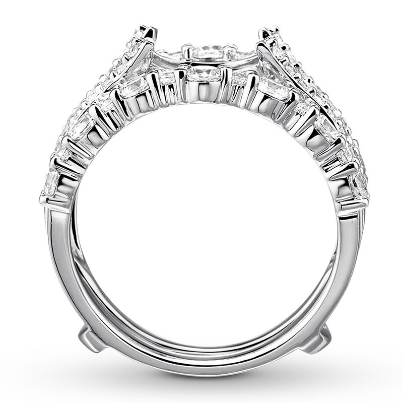 Main Image 2 of Previously Owned Diamond Enhancer Ring 1-1/3 ct tw Round-cut 14K White Gold