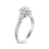 Thumbnail Image 1 of Previously Owned Three Stone Diamond Engagement Ring 1 ct tw Oval, Pear & Round-cut 14K White Gold