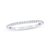 Thumbnail Image 1 of Previously Owned THE LEO First Light Diamond Wedding Band 1/8 ct tw 14K White Gold
