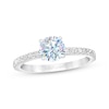 Thumbnail Image 1 of Previously Owned THE LEO First Light Diamond Engagement Ring 5/8 ct tw Round-cut 14K White Gold