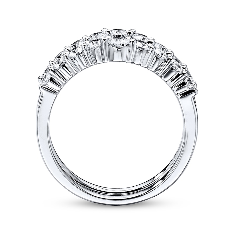 Previously Owned THE LEO Diamond Enhancer Ring 1 ct tw Round-cut 14K White Gold