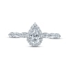 Thumbnail Image 3 of Previously Owned Monique Lhuillier Bliss Diamond Engagement Ring 7/8 ct tw Pear & Round-cut 18K White Gold