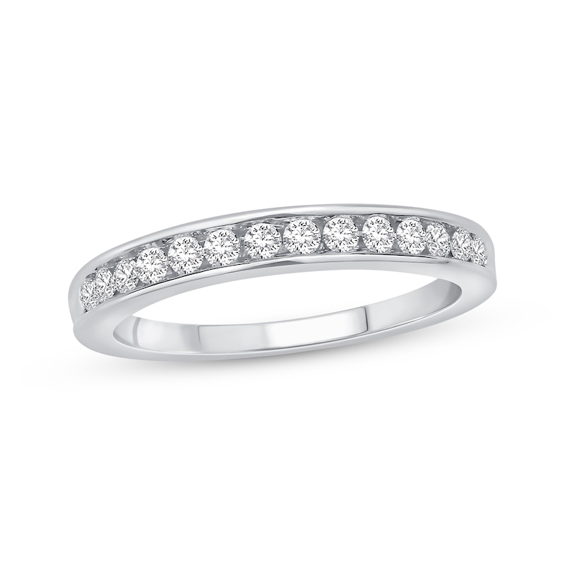 Main Image 1 of Previously Owned Diamond Anniversary Ring 1/4 ct tw Round-cut 10K White Gold