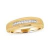 Thumbnail Image 1 of Previously Owned Men's Diamond Wedding Band 1/10 ct tw Round-cut 10K Yellow Gold