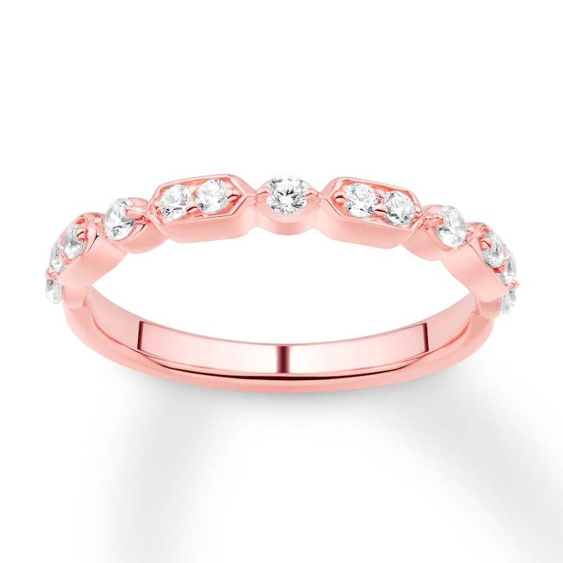 Main Image 1 of Previously Owned Diamond Wedding Band 1/4 ct tw 14K Rose Gold