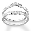 Thumbnail Image 1 of Previously Owned Diamond Enhancer Ring 1/5 ct tw Round-cut 14K White Gold