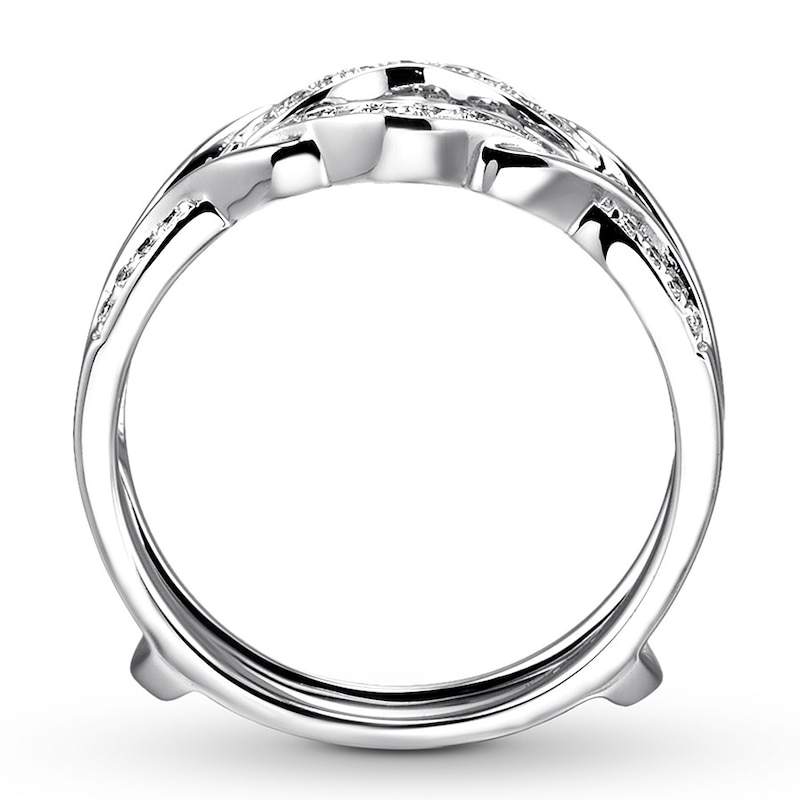 Main Image 2 of Previously Owned Diamond Enhancer Ring 1/5 ct tw Round-cut 14K White Gold