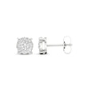 Thumbnail Image 2 of Previously Owned Diamond Halo Stud Earrings 1/2 ct tw Round-Cut 10K White Gold