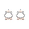 Thumbnail Image 2 of Previously Owned Disney Treasures The Aristocats Diamond Earrings 1/10 ct tw Sterling Silver & 10K Rose Gold