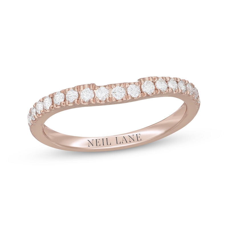 Previously Owned Neil Lane Diamond Wedding Band 1/3 ct tw Round-cut 14K Rose Gold