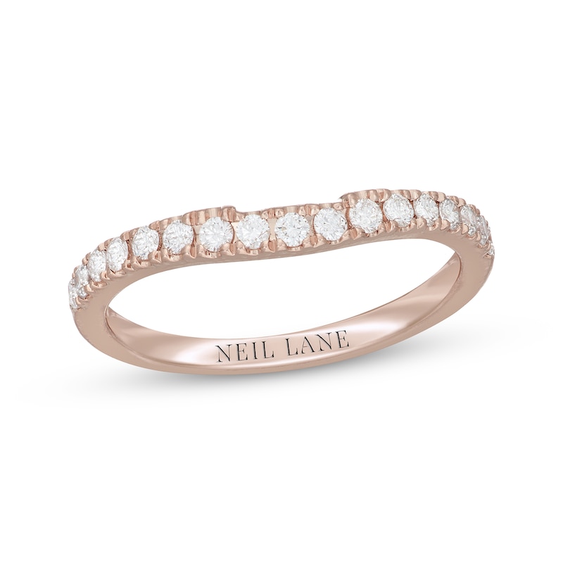 Main Image 1 of Previously Owned Neil Lane Diamond Wedding Band 1/3 ct tw Round-cut 14K Rose Gold