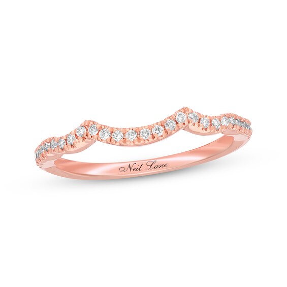 Previously Owned Neil Lane Wedding Band 1/6 ct tw Round-cut Diamonds 14K Rose Gold Size 5.5