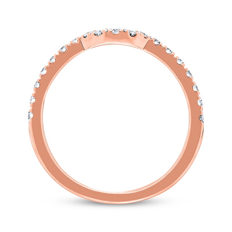 Main Image 3 of Previously Owned Neil Lane Wedding Band 3/8 ct tw Round-cut Diamonds 14K Rose Gold - Size 5