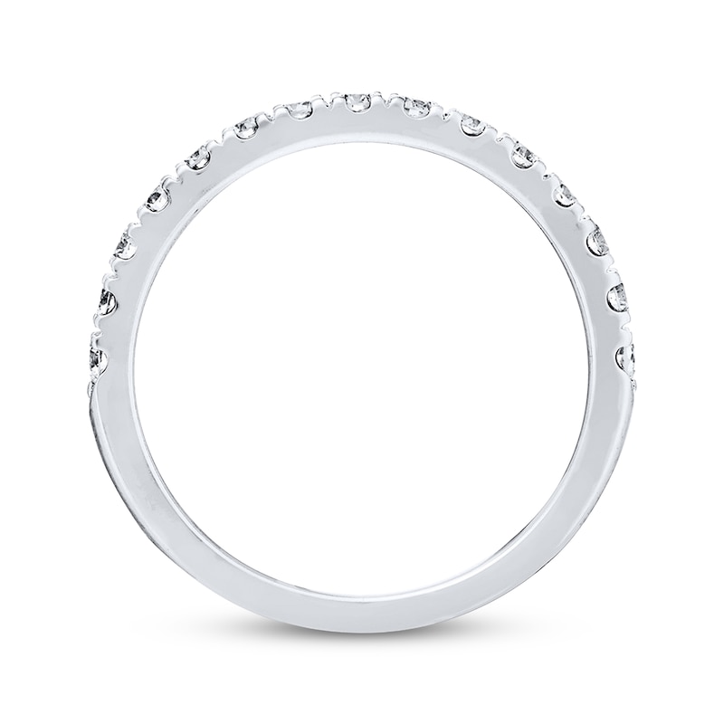 Main Image 3 of Previously Owned Neil Lane Diamond Wedding Band 1/2 ct tw Round-cut 14K White Gold Size 8