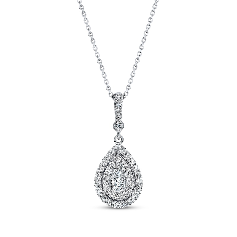 Main Image 1 of Previously Owned Neil Lane Necklace 1/2 ct tw Diamonds 14K White Gold