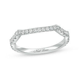 Previously Owned Neil Lane Diamond Wedding Band 1/3 ct tw Round-cut 14K White Gold - Size 4