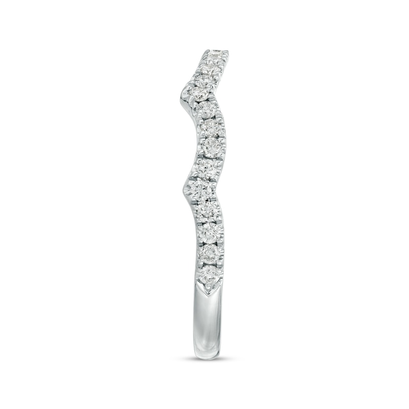 Main Image 3 of Previously Owned Neil Lane Diamond Wedding Band 1/3 ct tw Round-cut 14K White Gold - Size 4