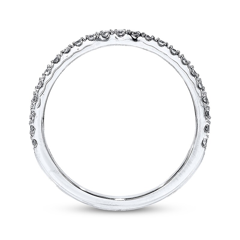 Main Image 3 of Previously Owned Neil Lane Wedding Band 1/5 ct tw Round-cut Diamonds 14K White Gold - Size 10