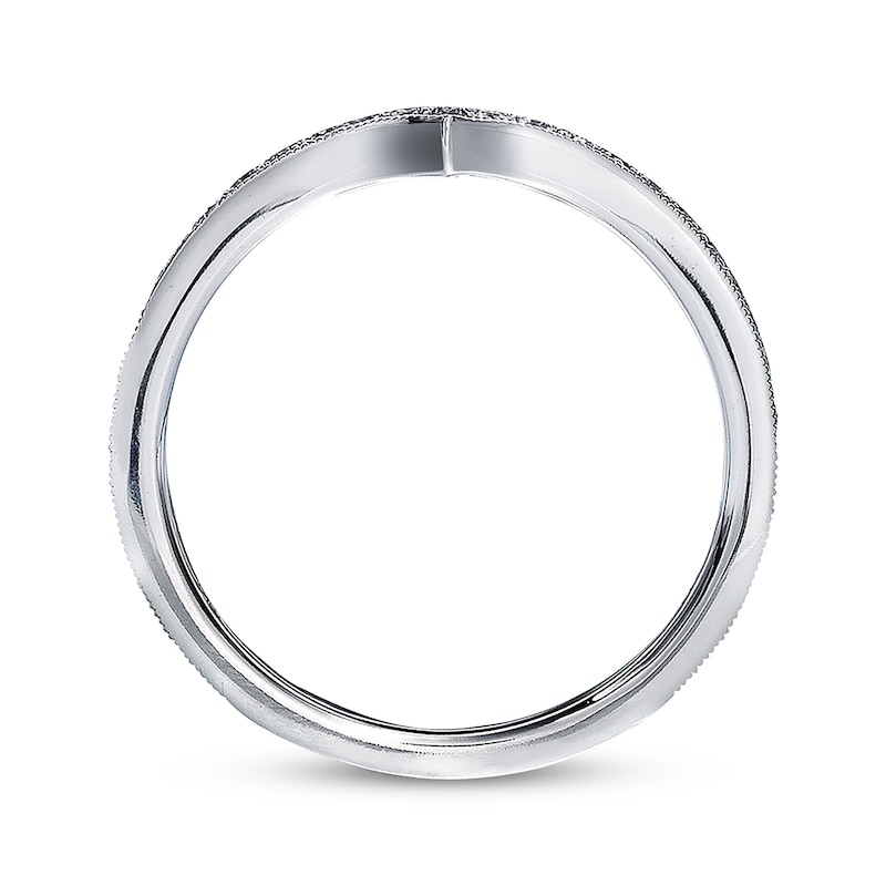Main Image 3 of Previously Owned Neil Lane Wedding Band 1/5 ct tw Round-cut Diamonds 14K White Gold - Size 7