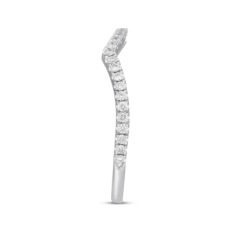 Main Image 2 of Previously Owned Neil Lane Diamond Wedding Band 1/5 ct tw Round-cut 14K White Gold - Size 4.75