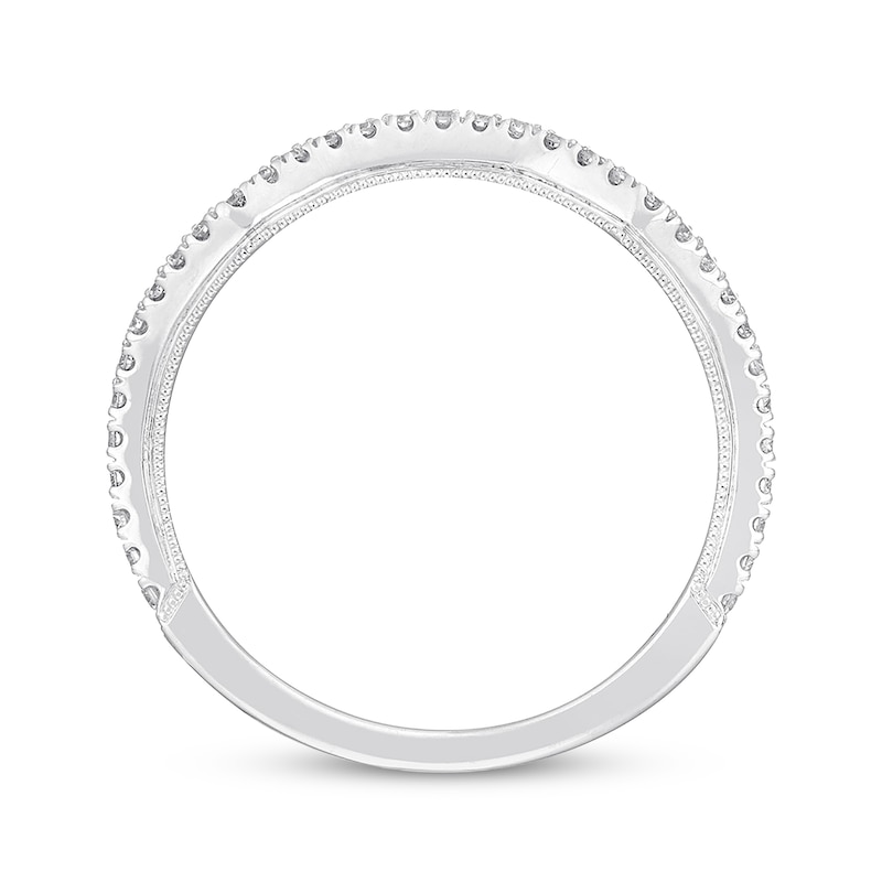 Main Image 3 of Previously Owned Neil Lane Diamond Wedding Band 1/5 ct tw Round-cut 14K White Gold - Size 4.75