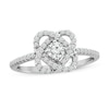Thumbnail Image 1 of Previously Owned Center of Me Diamond Ring 1/2 ct tw 10K White Gold