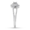 Thumbnail Image 3 of Previously Owned Diamond Promise Ring 1/4 ct tw Round-cut 10K White Gold
