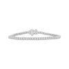 Thumbnail Image 1 of Previously Owned Diamond Tennis Bracelet 2 ct tw Round-cut 10K White Gold 7"