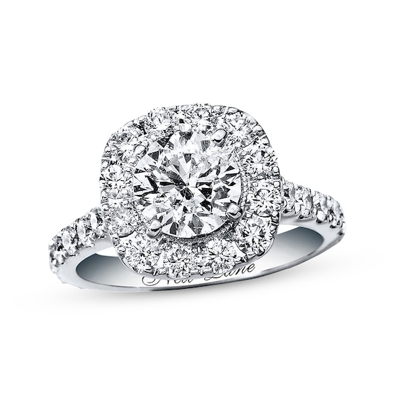 Previously Owned Neil Lane Engagement Ring 2-3/4 ct tw Round-cut Diamonds 14K White Gold Size 4.5