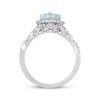 Thumbnail Image 2 of Previously Owned Neil Lane Aquamarine Engagement Ring 3/4 ct tw Round-cut Diamonds 14K White Gold - Size 10.5