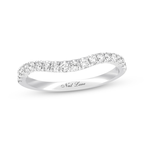 Previously Owned Neil Lane Diamond Wedding Band 3/8 ct tw Round-cut 14K White Gold Size 5