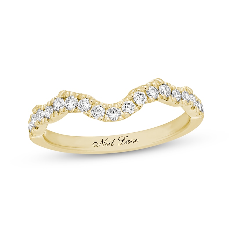 Main Image 1 of Previously Owned Neil Lane Diamond Wedding Band 1/3 ct tw Round-cut 14K Yellow Gold - Size 7