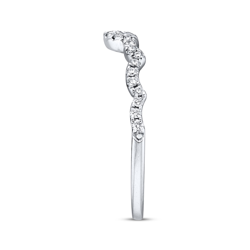Main Image 2 of Previously Owned Neil Lane Wedding Band 1/6 ct tw Round-cut Diamonds Platinum - Size 6.5