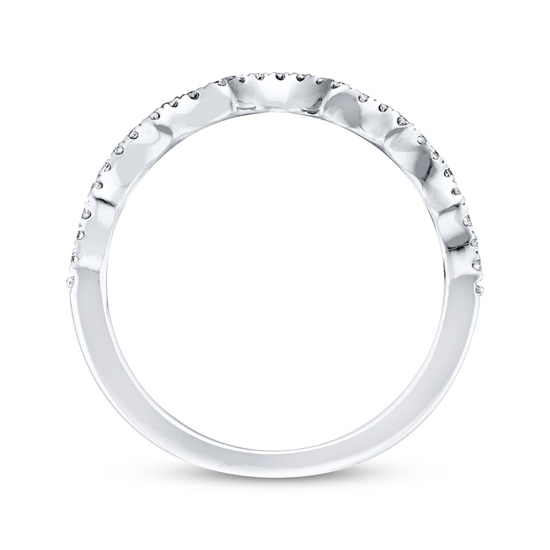 Main Image 3 of Previously Owned Neil Lane Wedding Band 1/6 ct tw Round-cut Diamonds Platinum - Size 6.5