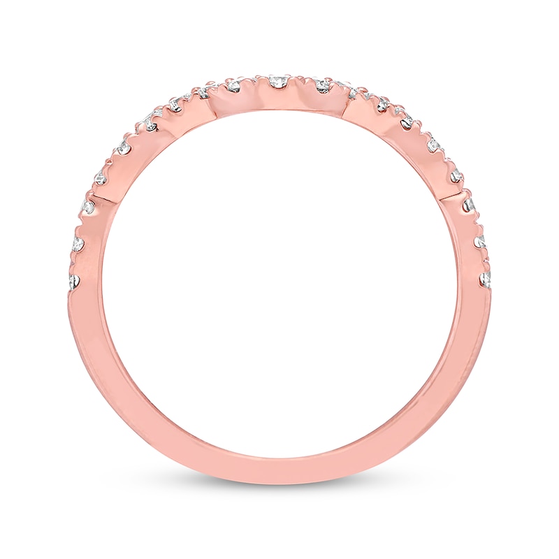 Main Image 3 of Previously Owned Neil Lane Diamond Wedding Band 1/3 ct tw Round-cut 14K Rose Gold Size 9.5