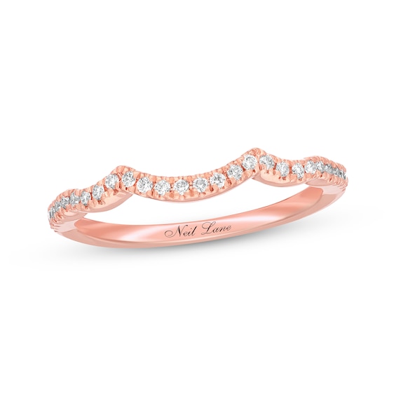 Previously Owned Neil Lane Wedding Band 1/6 ct tw Round-cut Diamonds 14K Rose Gold Size 9