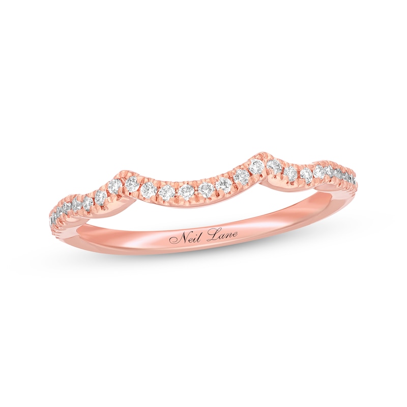 Main Image 1 of Previously Owned Neil Lane Wedding Band 1/6 ct tw Round-cut Diamonds 14K Rose Gold Size 9
