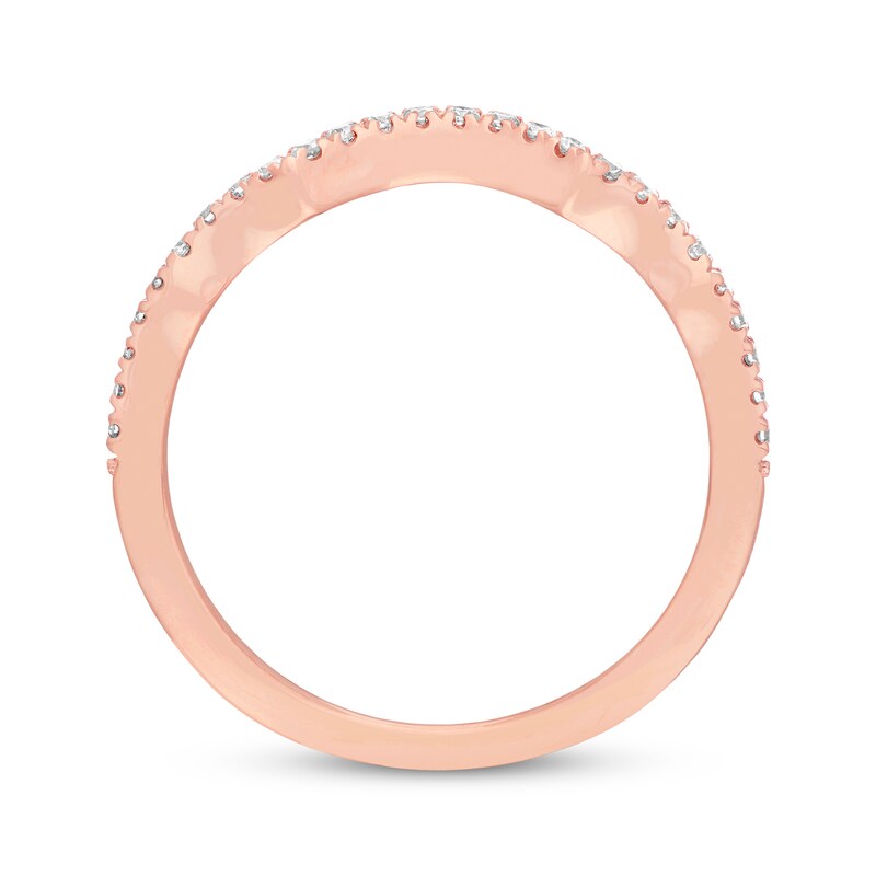 Main Image 3 of Previously Owned Neil Lane Wedding Band 1/6 ct tw Round-cut Diamonds 14K Rose Gold Size 9