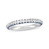 Previously Owned Neil Lane Diamond & Blue Sapphire Anniversary Band 1/2 ct tw 14K White Gold