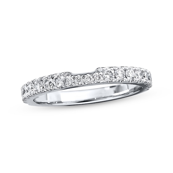 Previously Owned Neil Lane Wedding Band 1/2 ct tw Round-cut Diamonds 14K White Gold Size 8.5